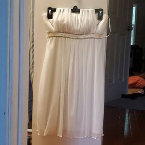 Cream Sweet Storm Halter Dress